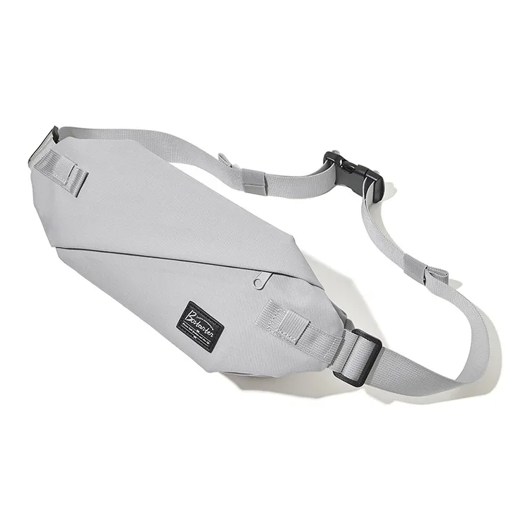 BOSTANTEN Fabric Crossbody Sling Bag Regular Men's Gray/Black-7