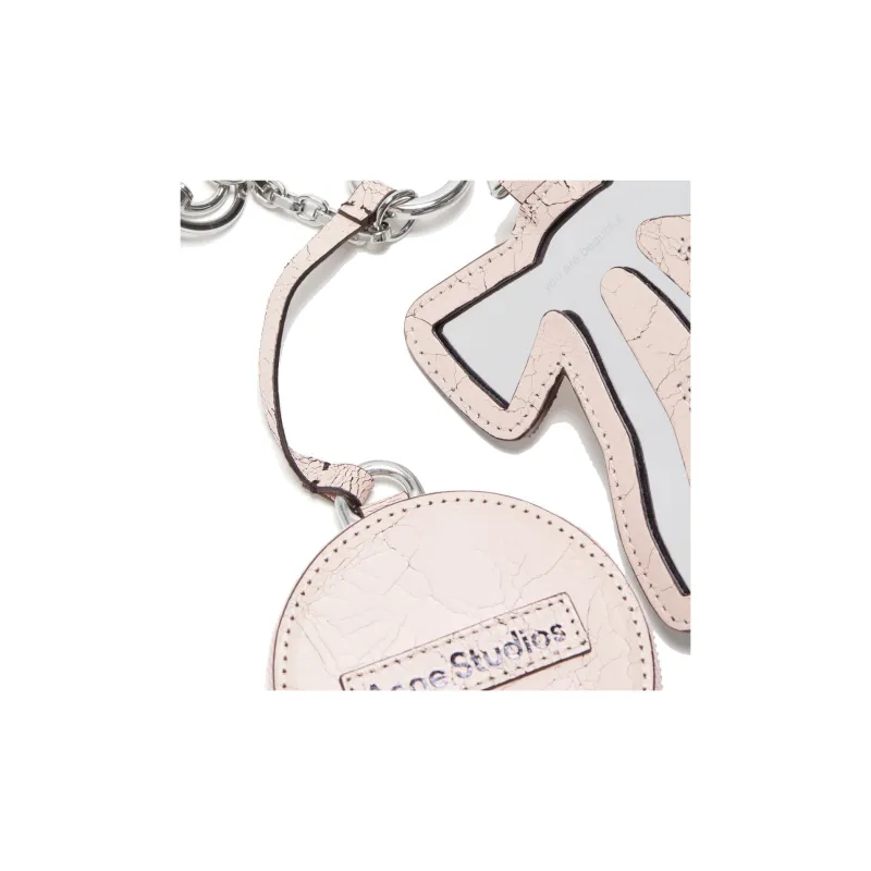 Acne Studios Cow Leather Coin Purse Women's Light Pink-3
