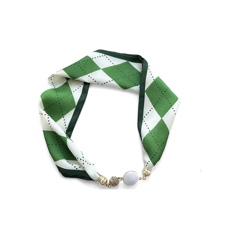 VINEY Polyester Silk Scarves Women's-3