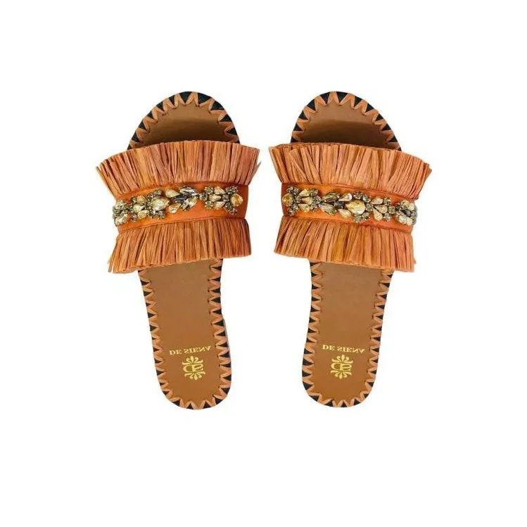 De Siena Slide Slippers Women's Orange-3