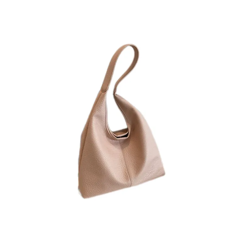 Boniu PU Shoulder Bag Large Size Women's Black/Pink/Ecru/Khaki-2