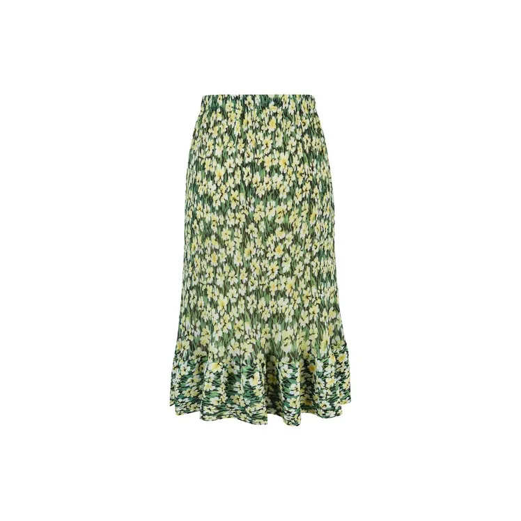 MOCO Casual Long Skirts Women's Vibrant Floral Mix-1