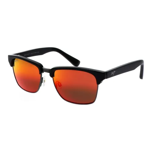 Silber Jim Metal Acetate Square sunglasses EYEWEAR Men's Black