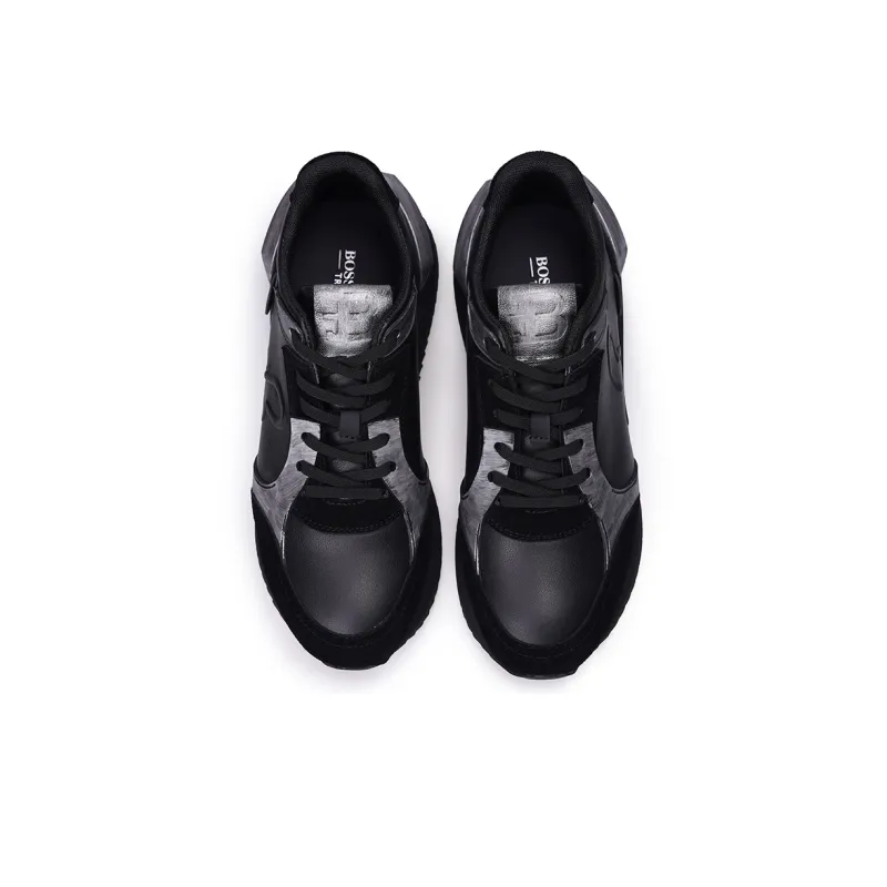 BOSSSUNWEN Casual Shoes Men Low Top Black, White-2