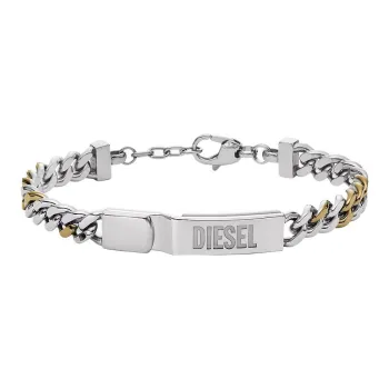 DIESEL Stainless Steel Bracelets Men's Silver
