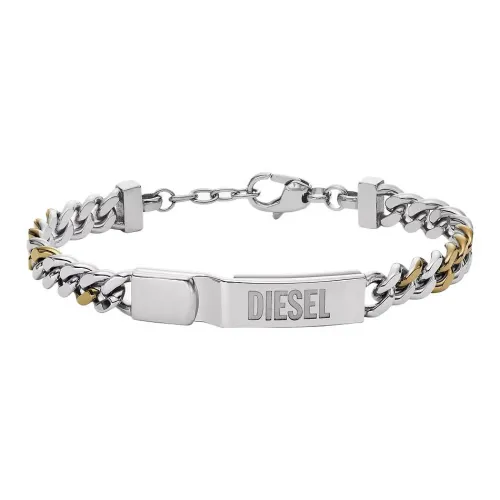 DIESEL Stainless Steel Bracelets Men's Silver