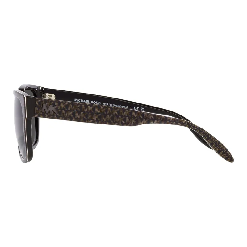 MICHAEL KORS Acetate Square Sunglasses Men's Brown-2
