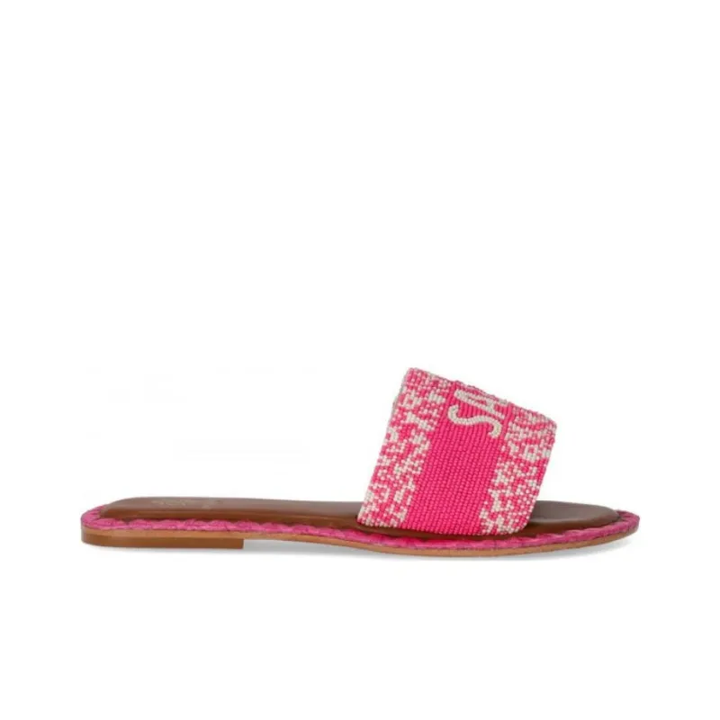 De Siena SHOES Ibiza Beaded Slide Sandals-1