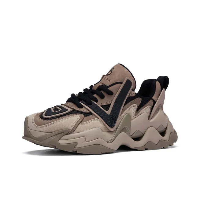 ZSBELLA Cushioning Height Increasing Wear-Resistant Breathable Slip-Resistant Low-Top Chunky Sneakers Men's-5