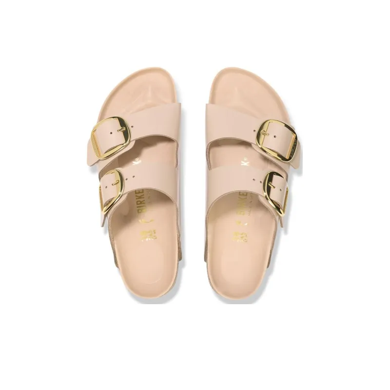Birkenstock Arizona Big Buckle Nubuk Leather Narrow Fit 'Soft Pink' Women's-3