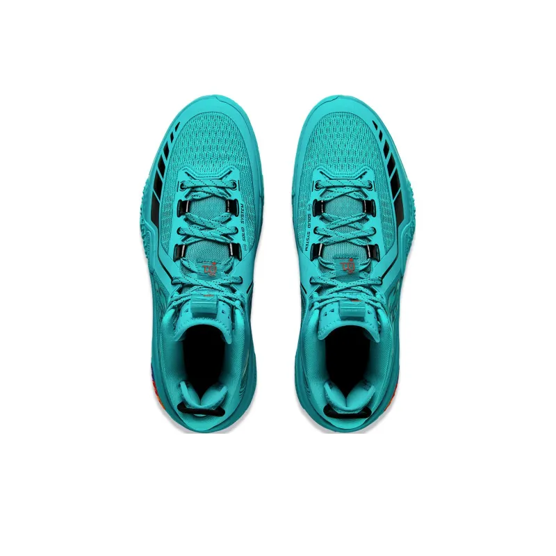 LiNing Shudder Green Demon Mid Top Basketball Shoes Men's Ice Porcelain Green-2