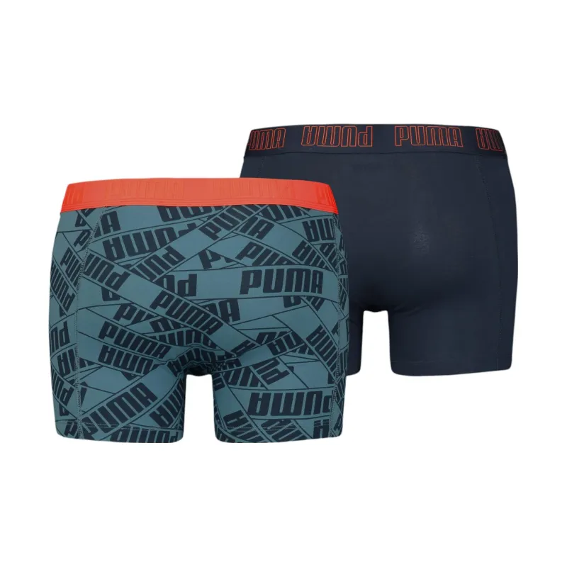 PUMA Lot De 2 Boxers Homme Underpants Men's 2 Pack Blue-1