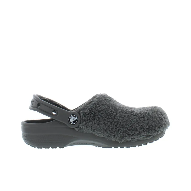 Crocs Classic Fuzz Mania Clogs 'Slate Grey'-1