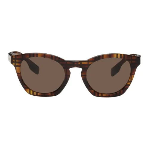 Burberry Acetate Cat Eye Sunglasses Unisex Brown