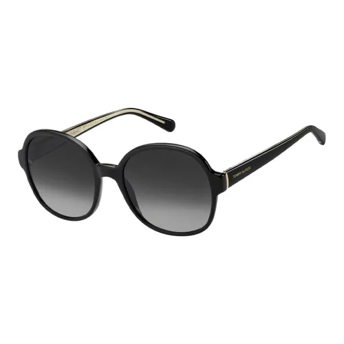 Tommy Hilfiger Acetate Round Sunglasses Women's Black