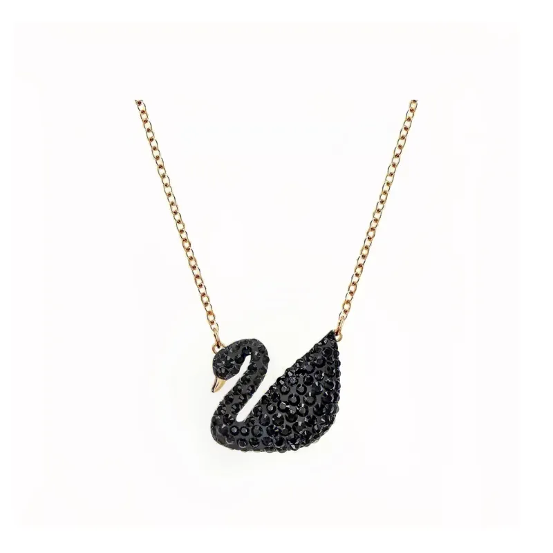 Swarovski Faux Crystal Stone Necklaces Women's Black-0