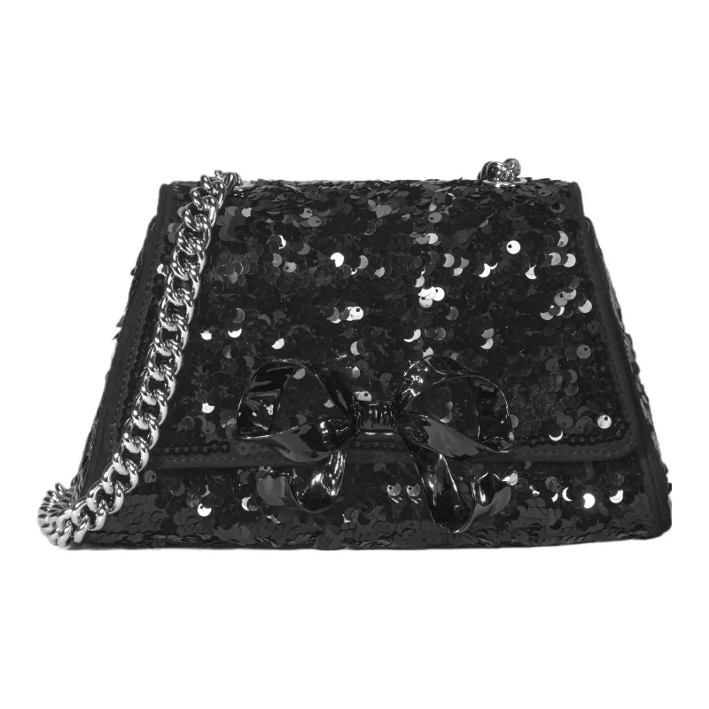 Self portrait Mini Bow Sequin embellished Bag-0