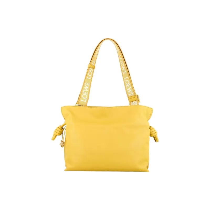 LOEWE Flamenco Clutch In Nappa Calfskin Pale Yellow Glaze-5