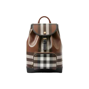 Burberry Calfskin Backpack Women's Dark Birch Brown