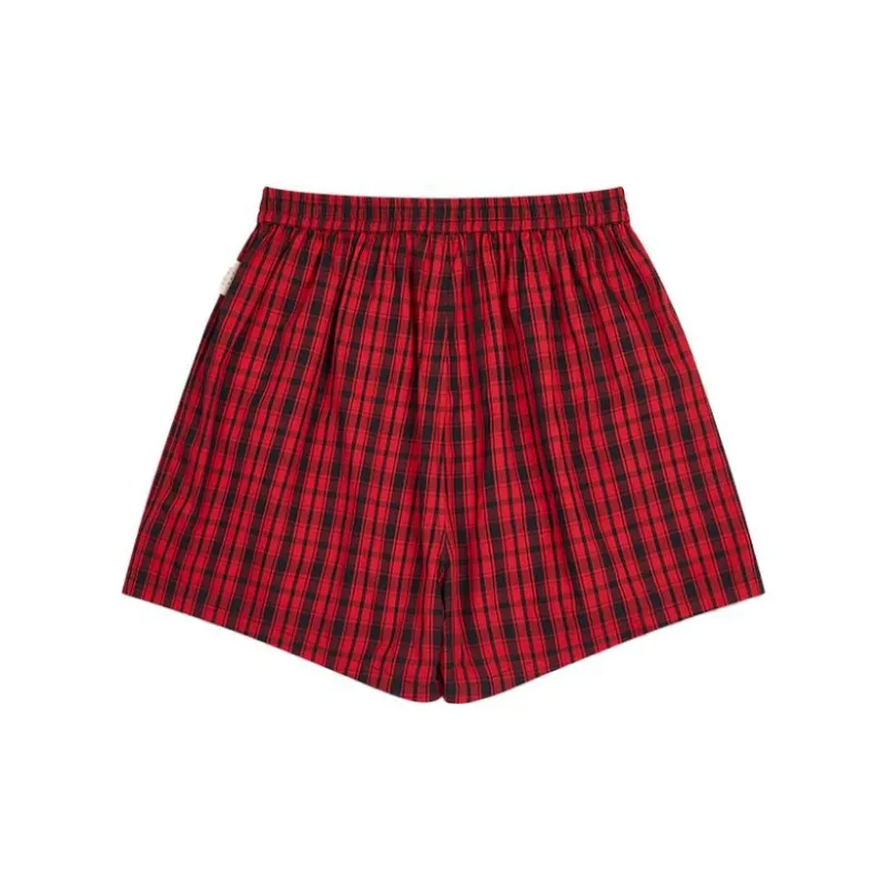 GOOD BAI SS24 New Year Collection Casual Shorts Women's Red Plaid-1