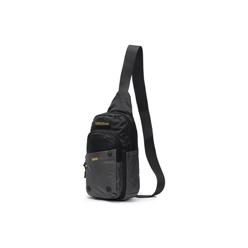 Volunteer Oxford Sling Bag Medium Size Unisex Black/Green/Gray/Blue-4