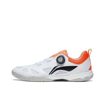 LiNing Mage Pe Cushioning Low Top Table Tennis Shoes Unisex White Orange