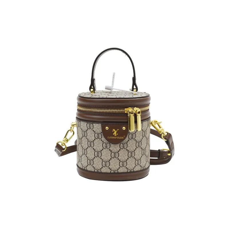 Boniu PU Handbag Small Size Women's Coffee/Ecru-3