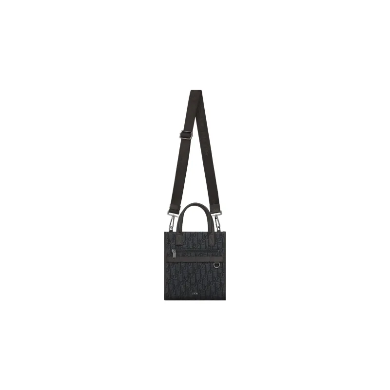 DIOR Oblique Printed Fabric Tote Bag Shopping Bag Handbag Shoulder Bag Crossbody Bag Regular Men's Black-1