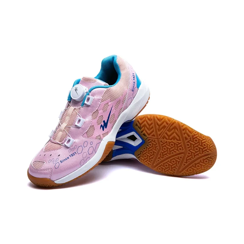 Binary Breathable And Lightweight Low Top Badminton Shoes Unisex Pink-4