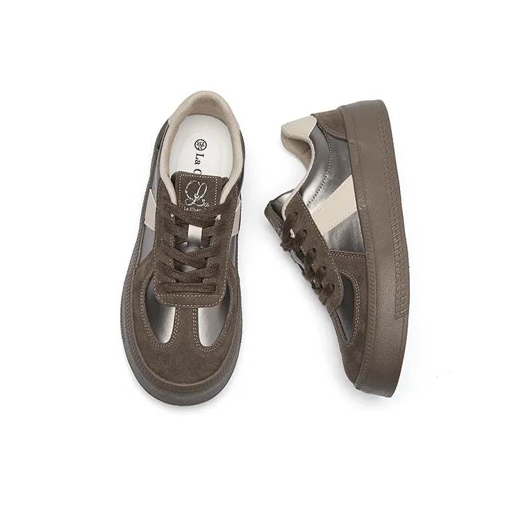 La Chapelle Wear resistant And Lightweight Low Top Skateboard Shoes Women's-11