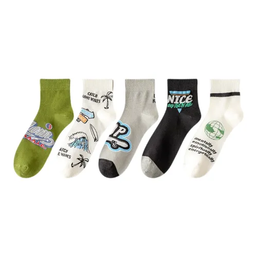 MIIOW Men Mid-Calf Socks