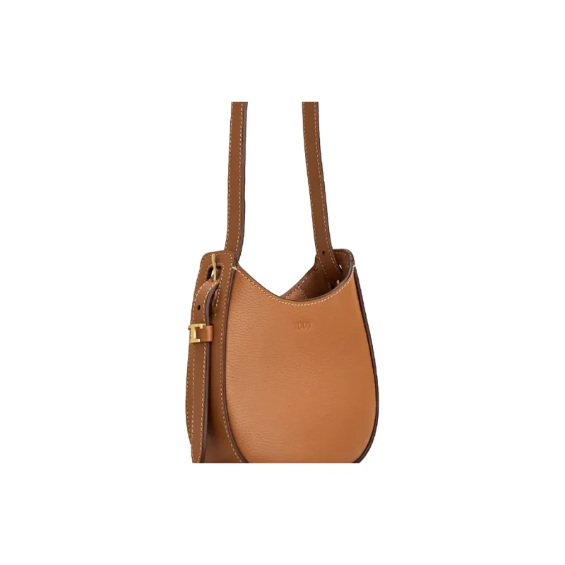 TOD'S Leather Handbag Crossbody Bag Shoulder Bag Women's Brown-3