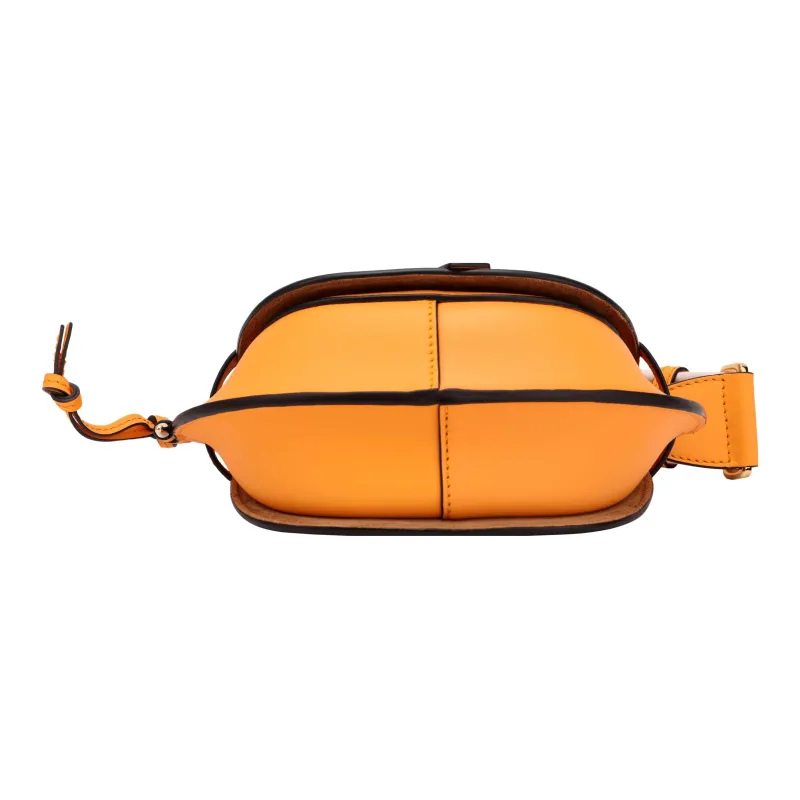 LOEWE Mini Gate Dual Bag In Soft Calfskin And Jacquard Mandarin-4
