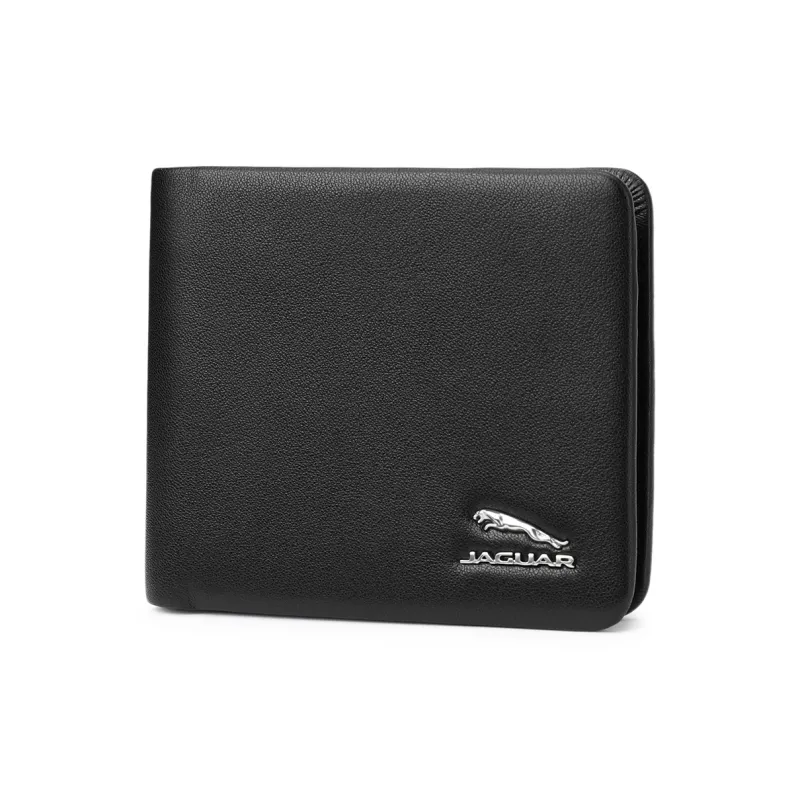JAGUAR Cow Leather Wallet Men's Black-1
