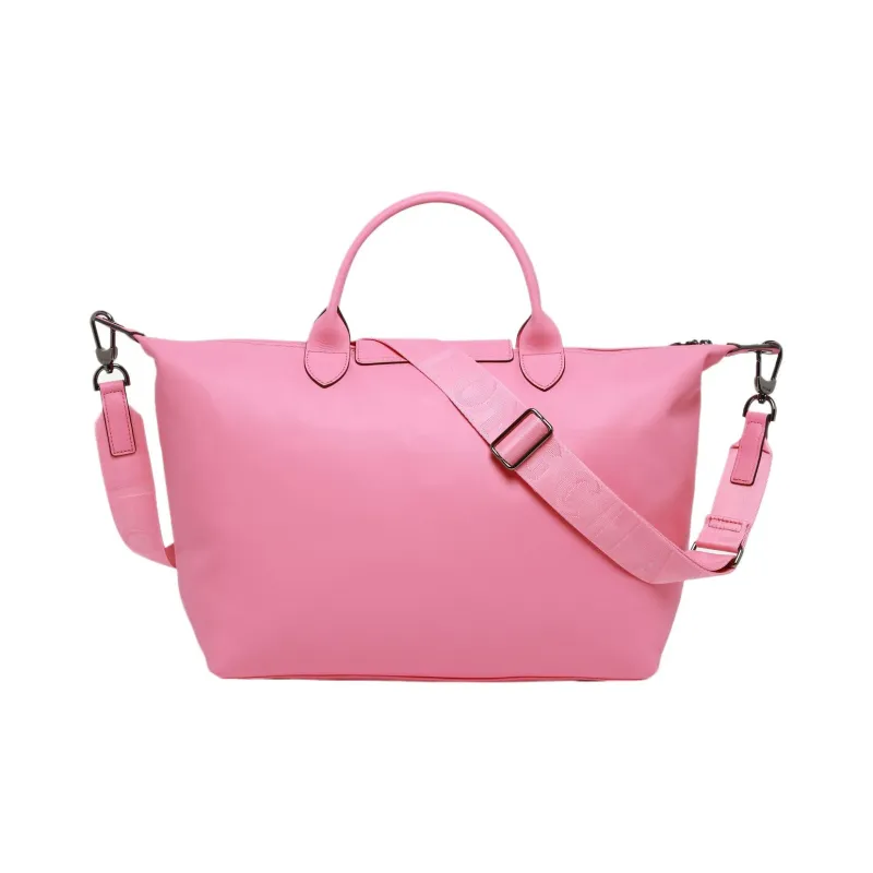 LONGCHAMP Le Pliage Xtra Cow Leather Dumpling Bag, Shoulder Bag, Crossbody Bag, Handbag Large Size Women's Pink-2