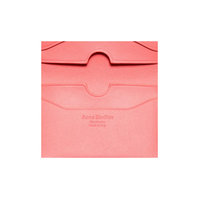 Acne Studios Calfskin Wallet Women's Electric Pink-5