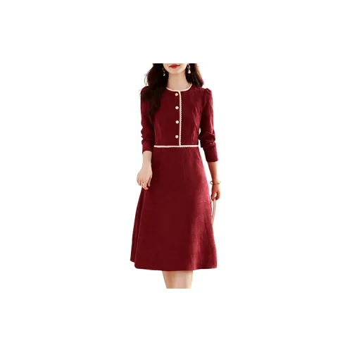 Still quiet Long-Sleeved Dresses Women's