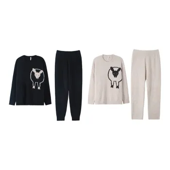 Sha Qian Pajama Set Autumn And Winter Season Unisex