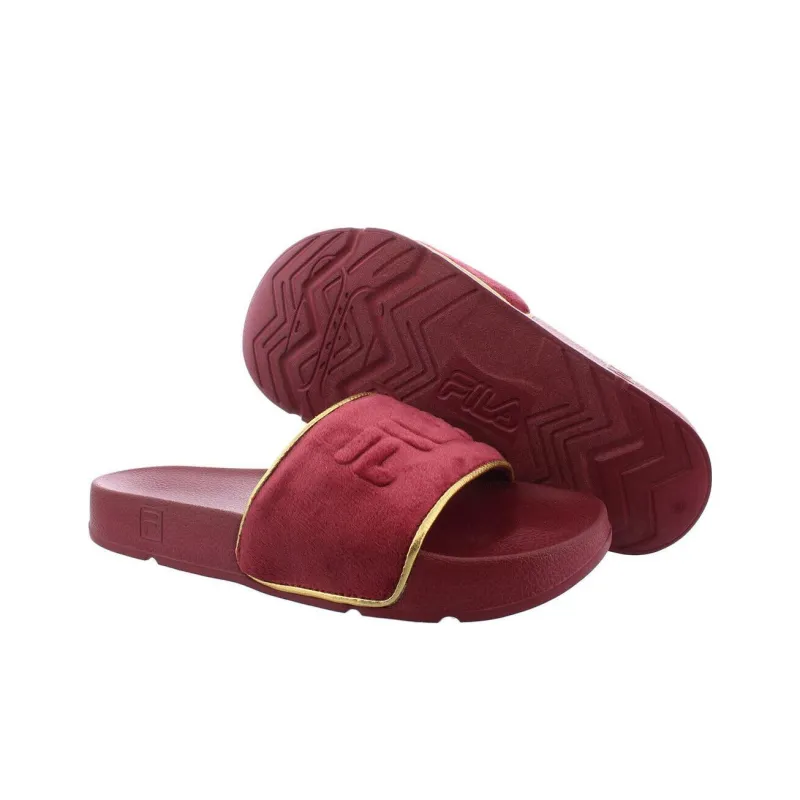 FILA Drifter Border Slide Slippers Women's Red-3