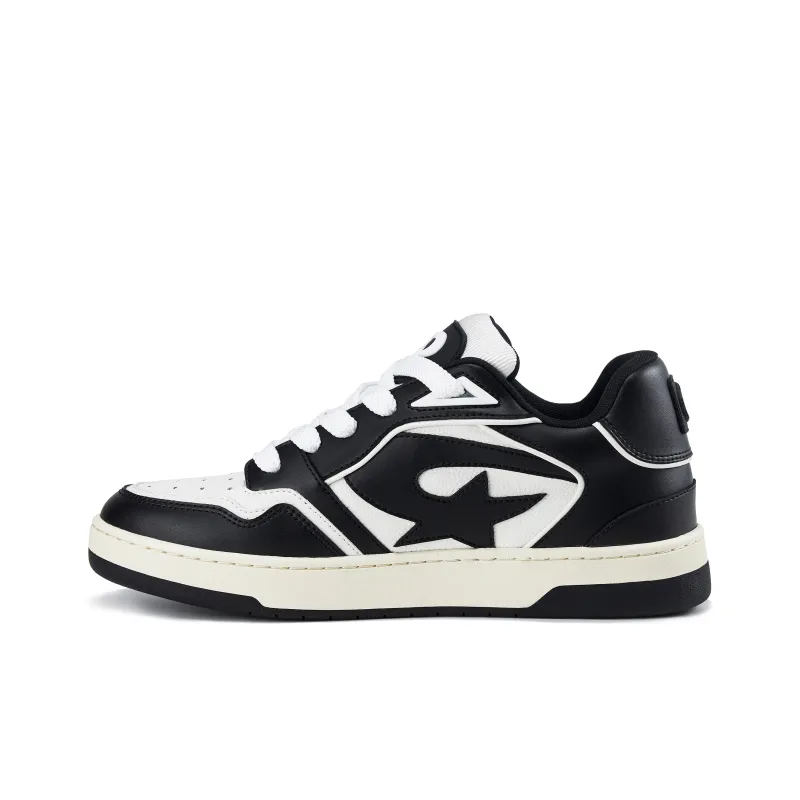 PCLP Casual Skateboard Shoes Unisex Panda Black White-1