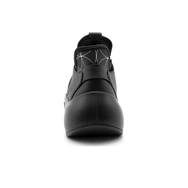 Ecco Tide Fun Cushioning Slip Resistant Mid Top Chunky Sneakers Women's Black-3