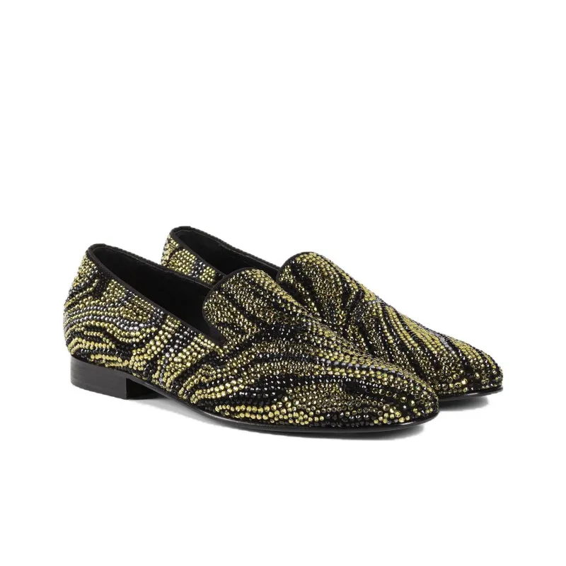 Roberto Cavalli Crystal-embellished Zebra-stripe Slippers-2