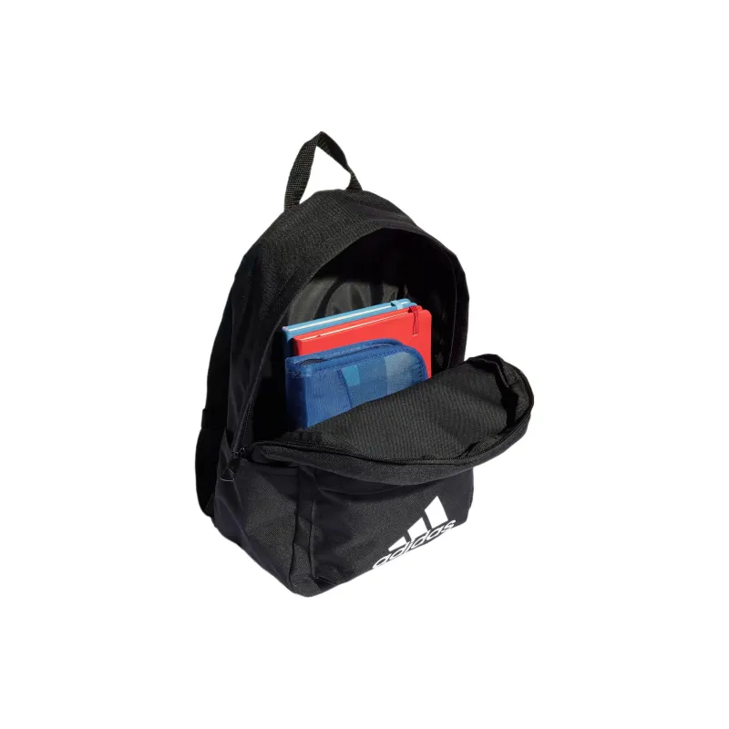 Adidas Recycled Polyester Plain Weave Fabric Backpack Regular Unisex Black-3
