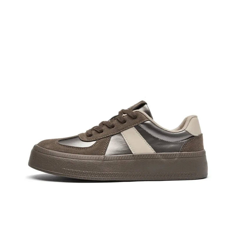 La Chapelle Wear resistant And Lightweight Low Top Skateboard Shoes Women's-9