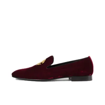 Roberto Cavalli Logo-plaque Velvet-finish Loafers