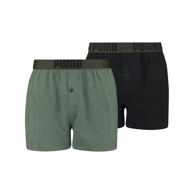 PUMA Lot De 2 Boxers Amples En Jersey Homme Underpants Men's 2 Pack-0