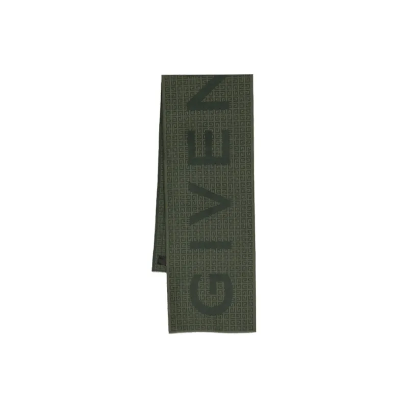 Givenchy 4G-monogram Print Wool-blend Scarf-0