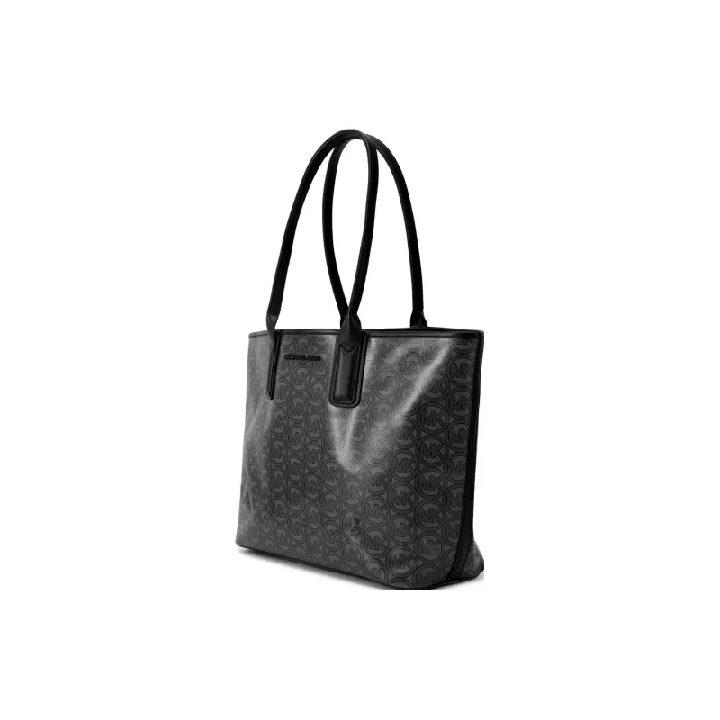 MICHAEL KORS Canvas Tote Bag, Shopping Bag, Shoulder Bag Women's Black-3