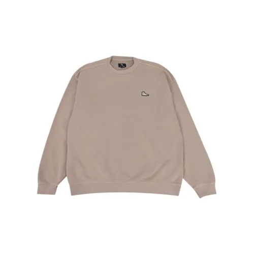 Converse Sneaker Patch Crew Sweatshirts Men Khaki