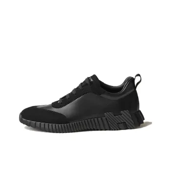 HERMES Low Top Casual Shoes Men's Black